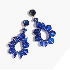 J Crew Blue Wreath Earring